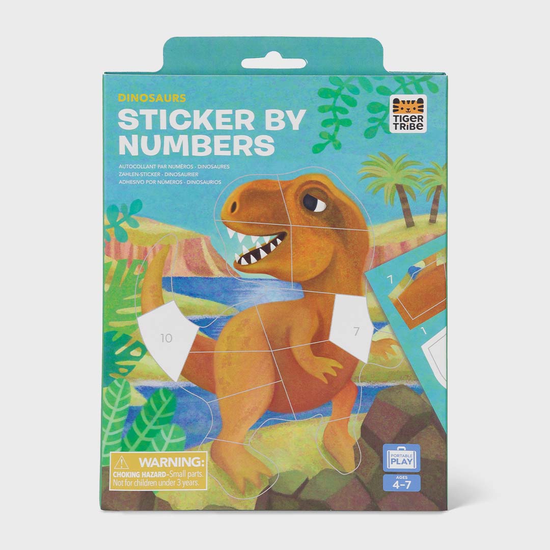 Sticker By Numbers | Dinosaurs