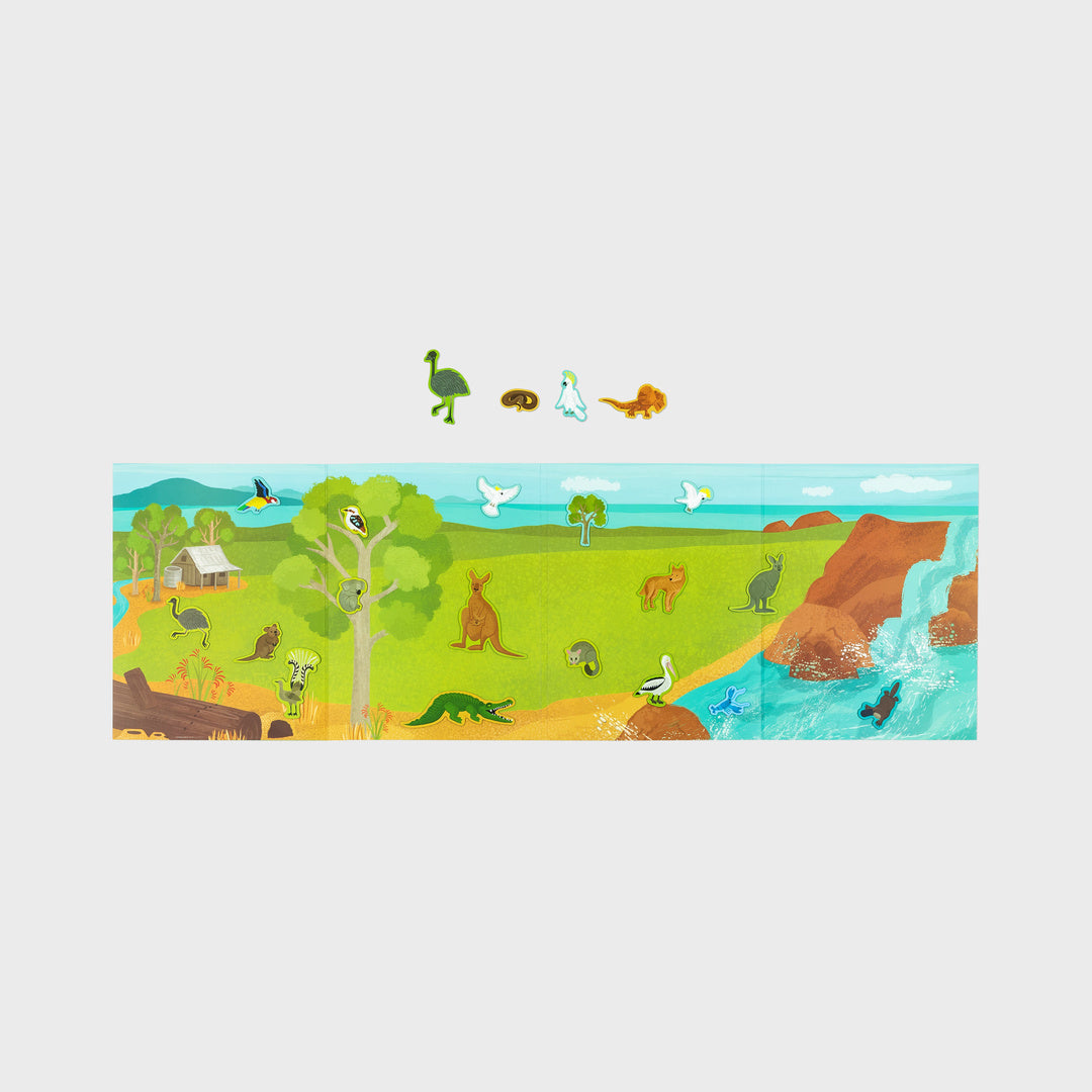 Magna Carry Aussie Animals fold-out scene