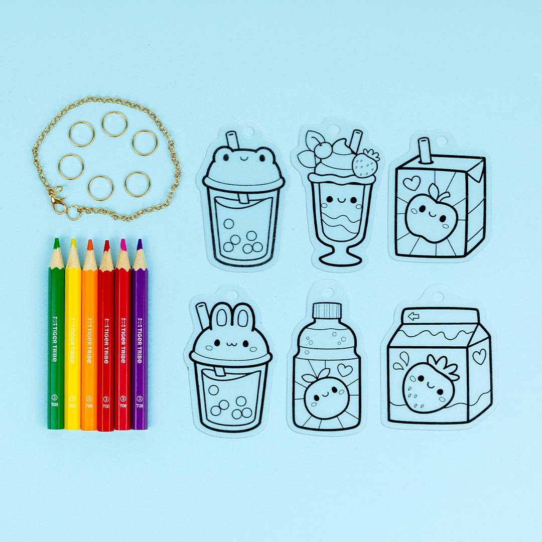 Shrinkorama Charm Bracelet | Kawaii Drinks