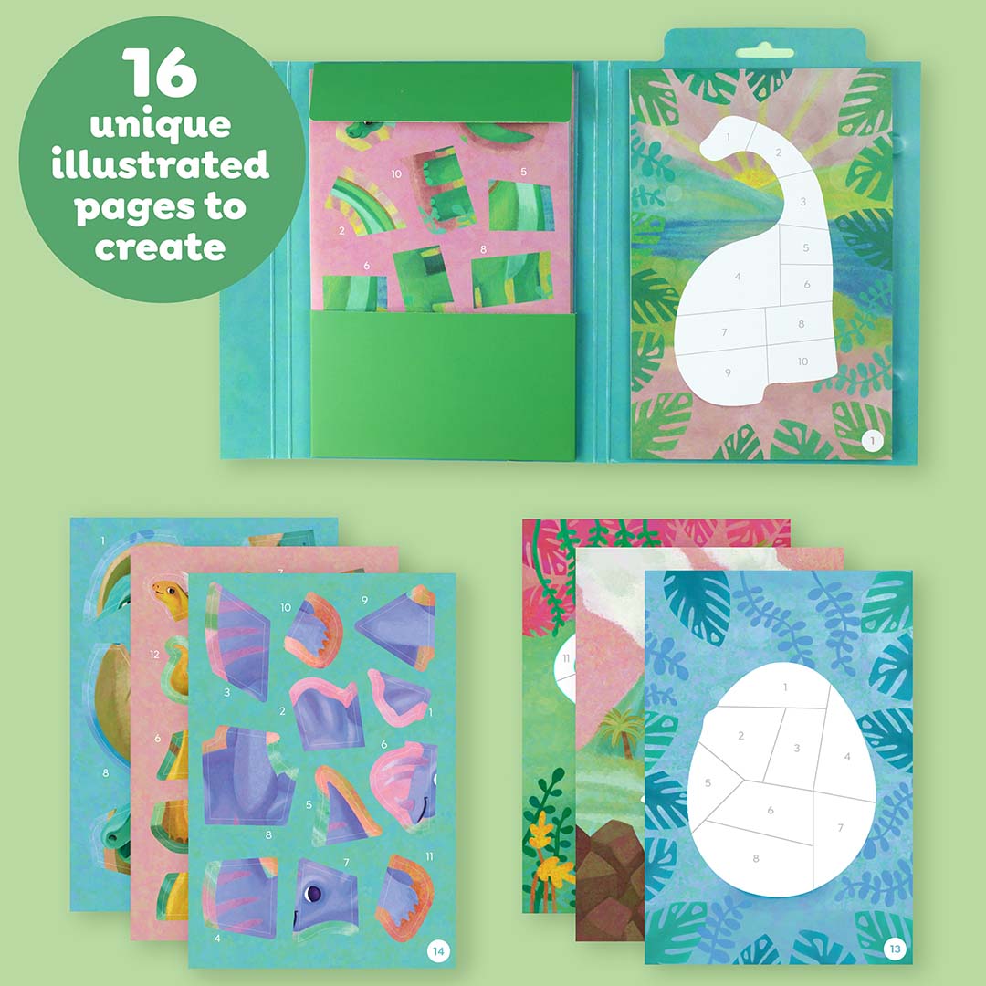 Sticker By Numbers | Dinosaurs
