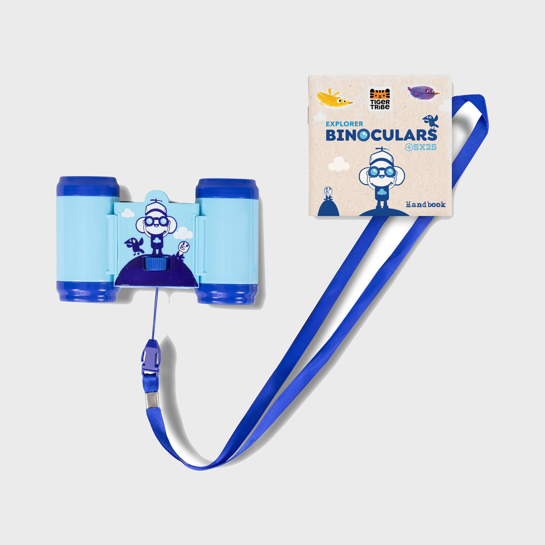 Explorer Binoculars product and lanyard