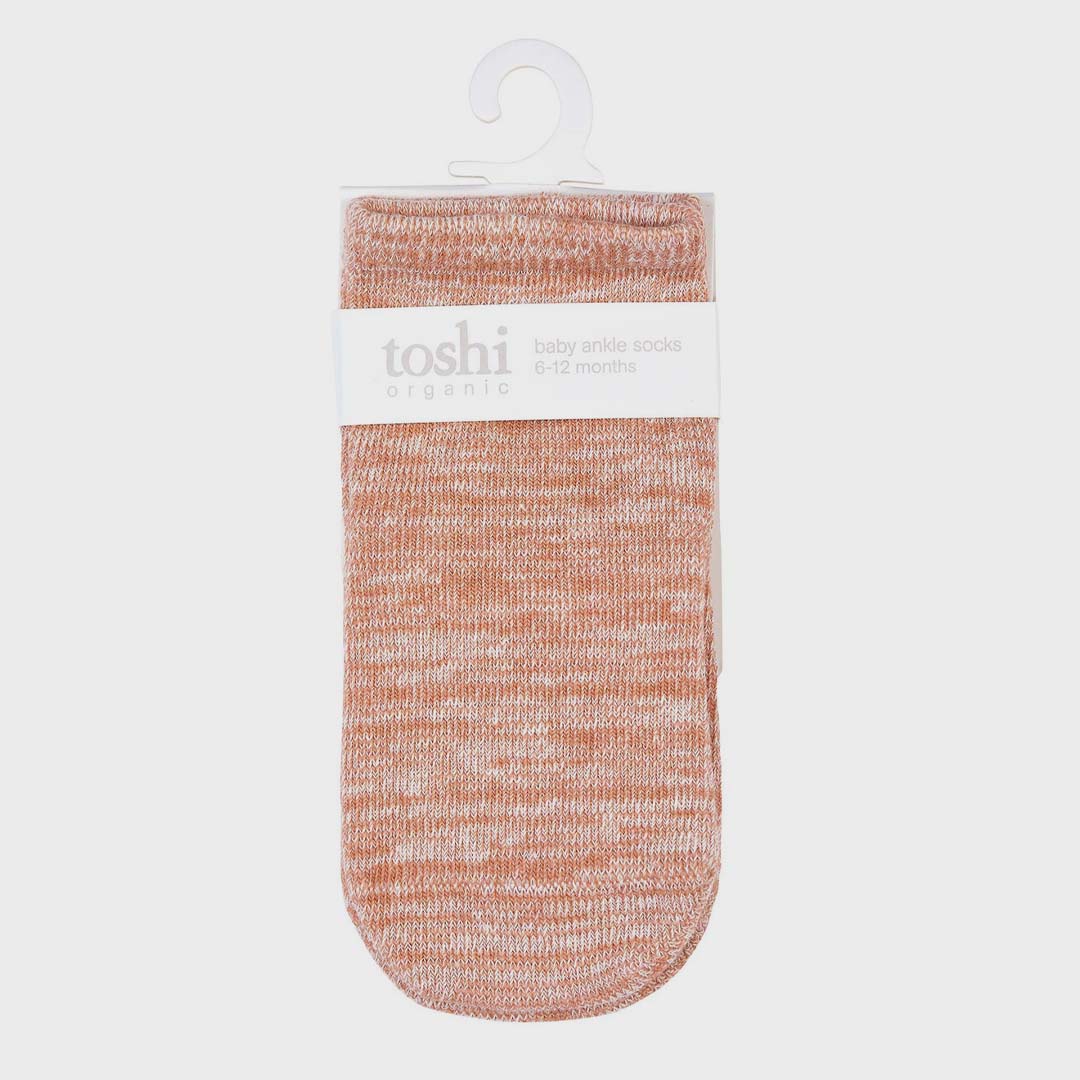ANKLE ORGANIC SOCKS - MARLE FEATHER