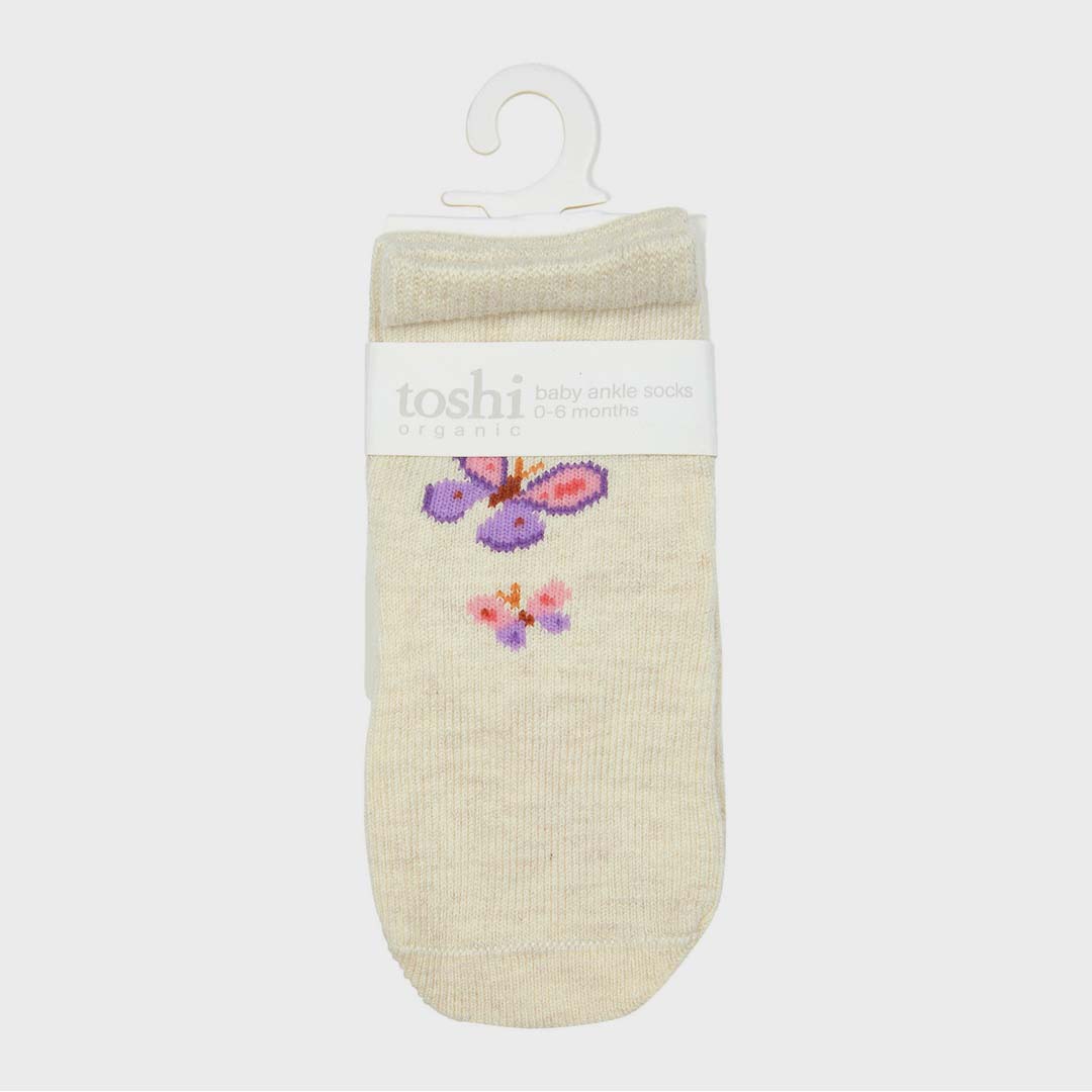 JACQUARD ANKLE SOCKS | BUTTERFLY BLISS