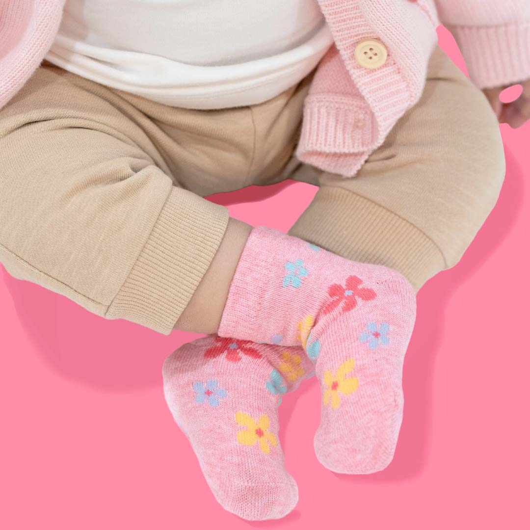JACQUARD ORGANIC ANKLE SOCKS | DAISY