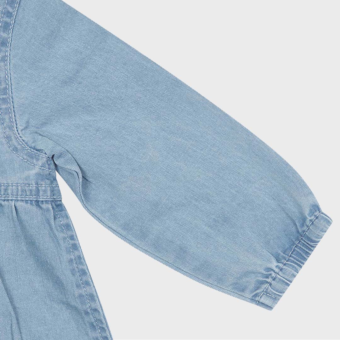 LONG SLEEVE DENIM DRESS | BRUMBY