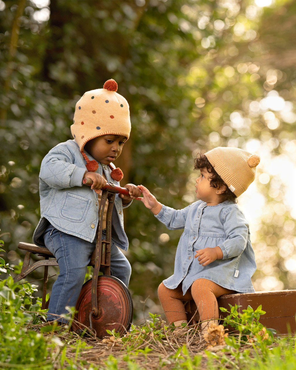 LONG SLEEVE DENIM DRESS | BRUMBY