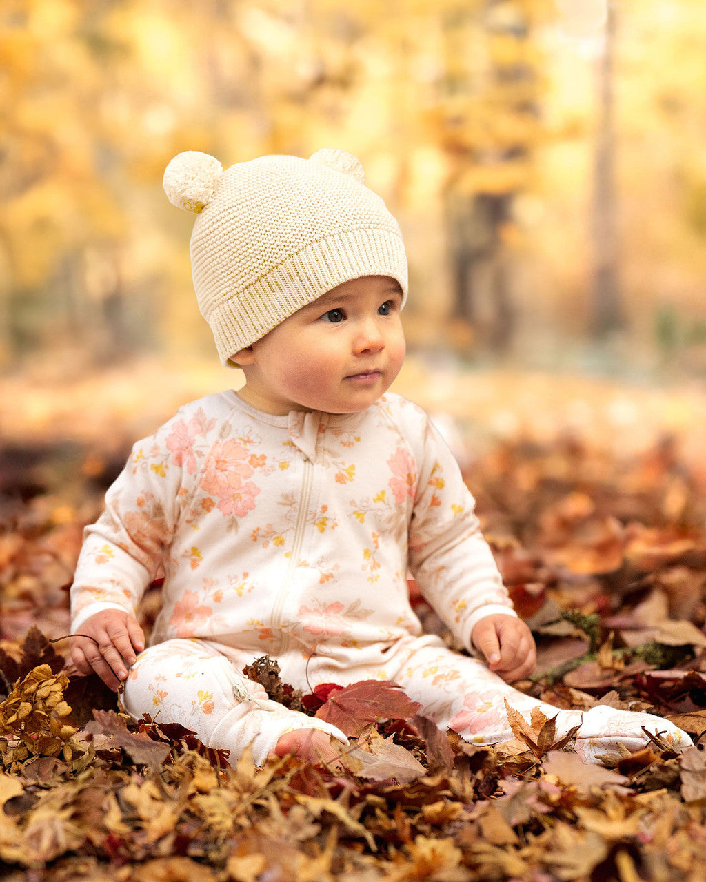 ORGANIC BEANIE SNOWY | FEATHER