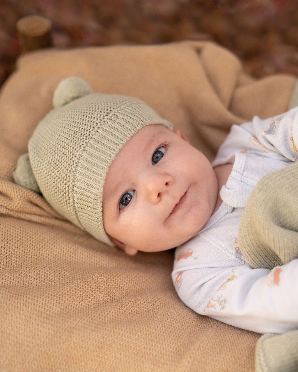 ORGANIC BEANIE SNOWY | MIST