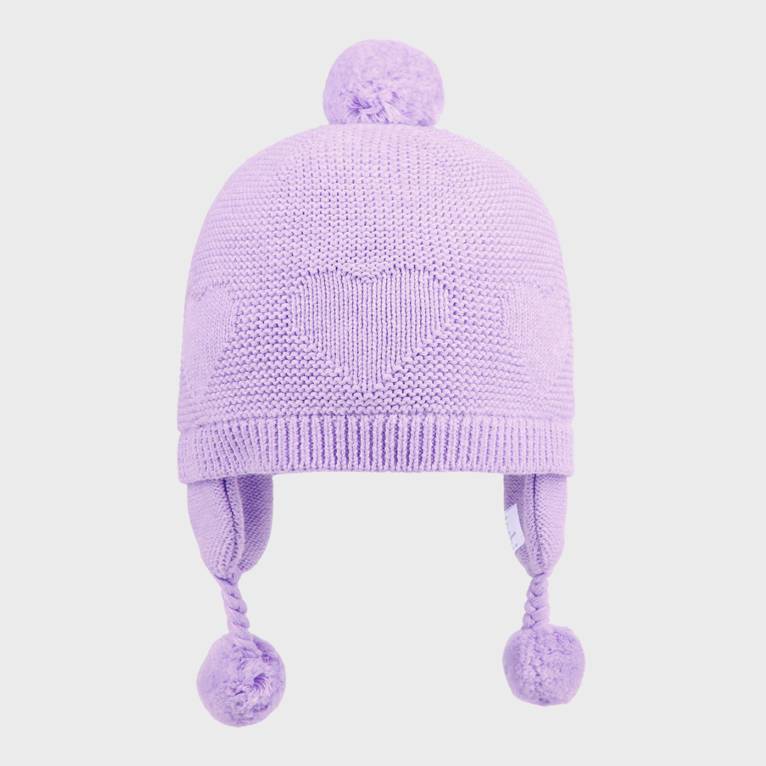 ORGANIC EARMUFF HEART | AMETHYST