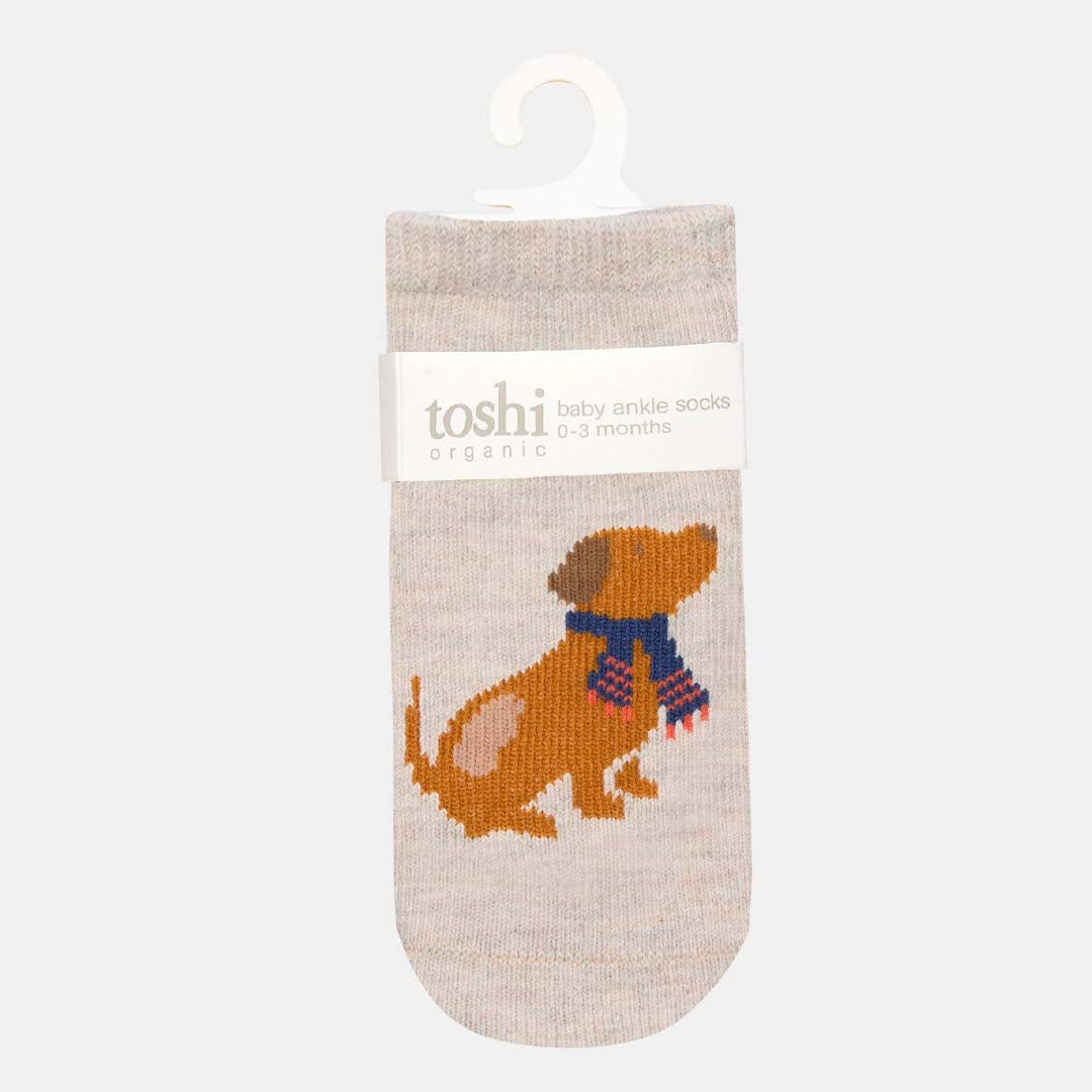 Jacquard Ankle Socks | Puppy Dog