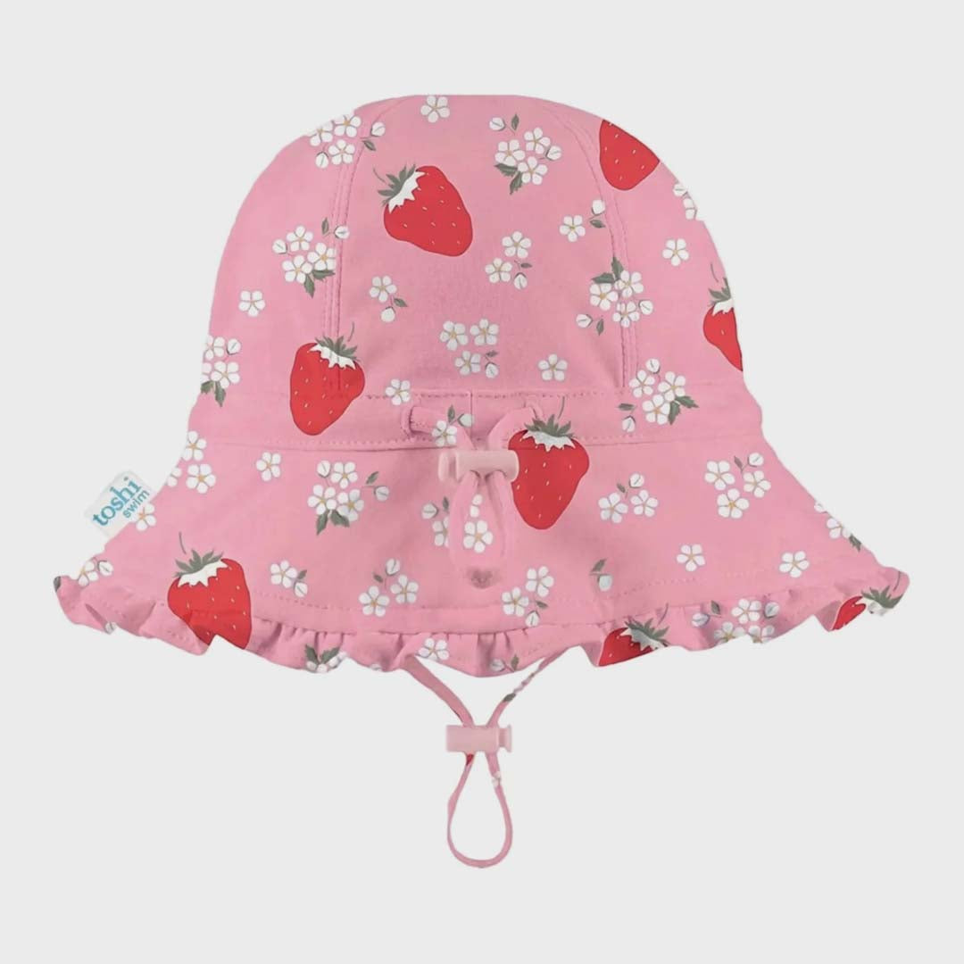 Twinkle Swim Bell Hat | Strawberry