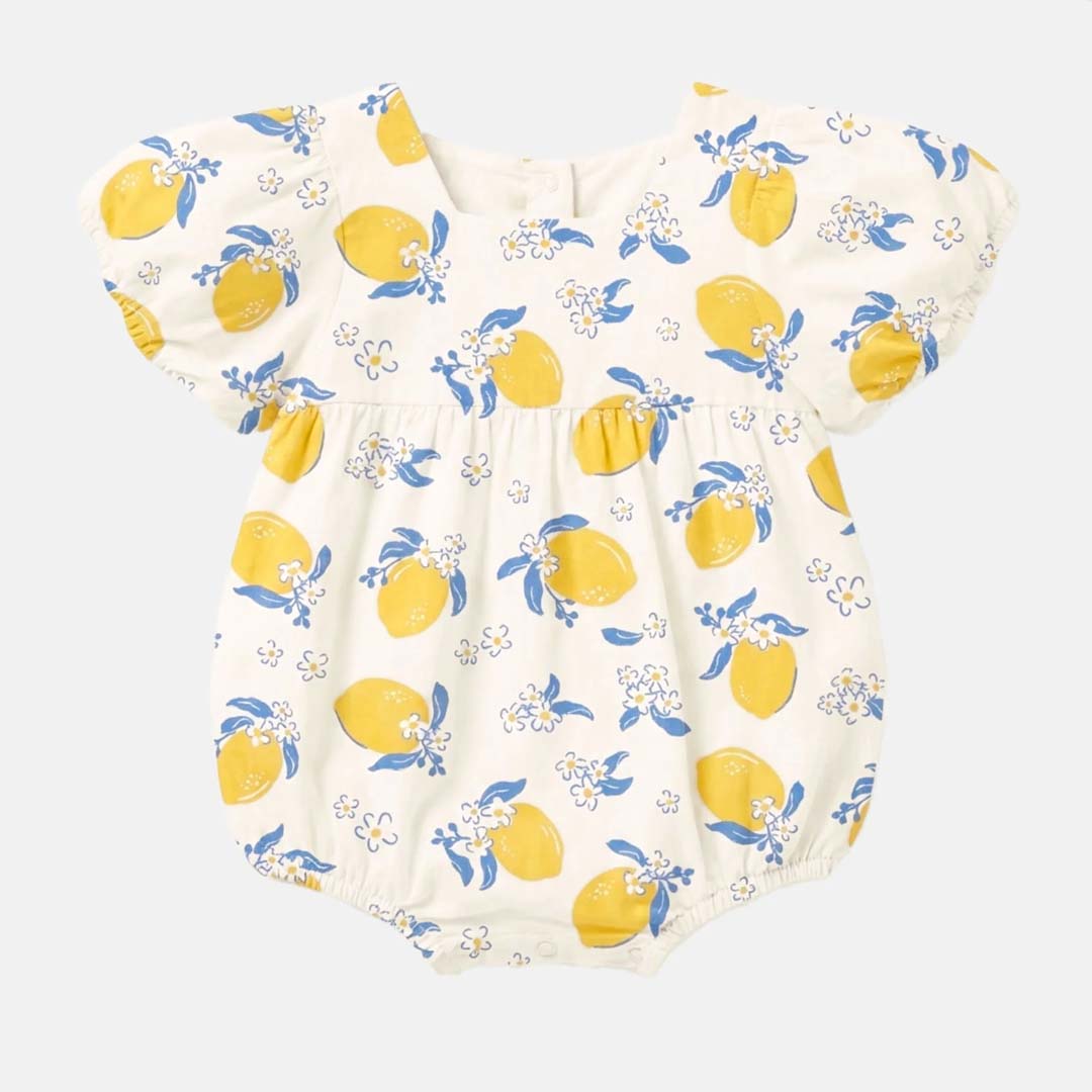 Arcadia Baby Romper | Lemonade Cream