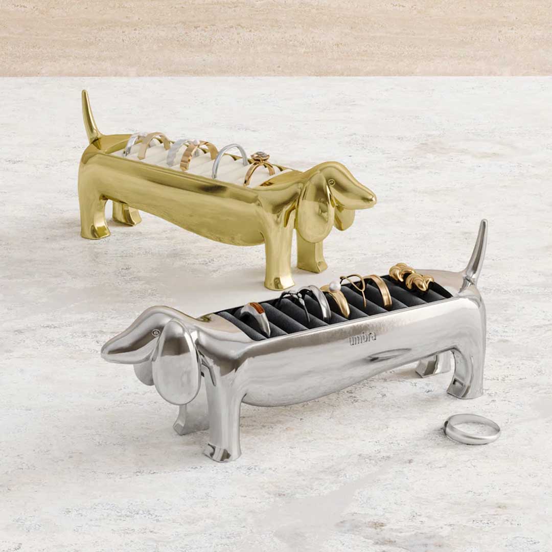 Dachsie Ring Holder | Chrome