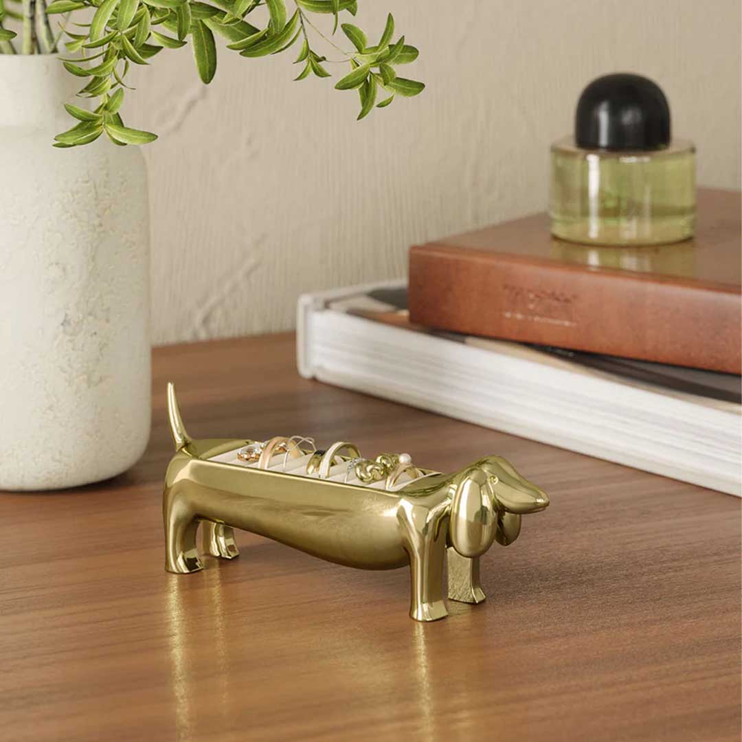 Dachsie Ring Holder | Brass