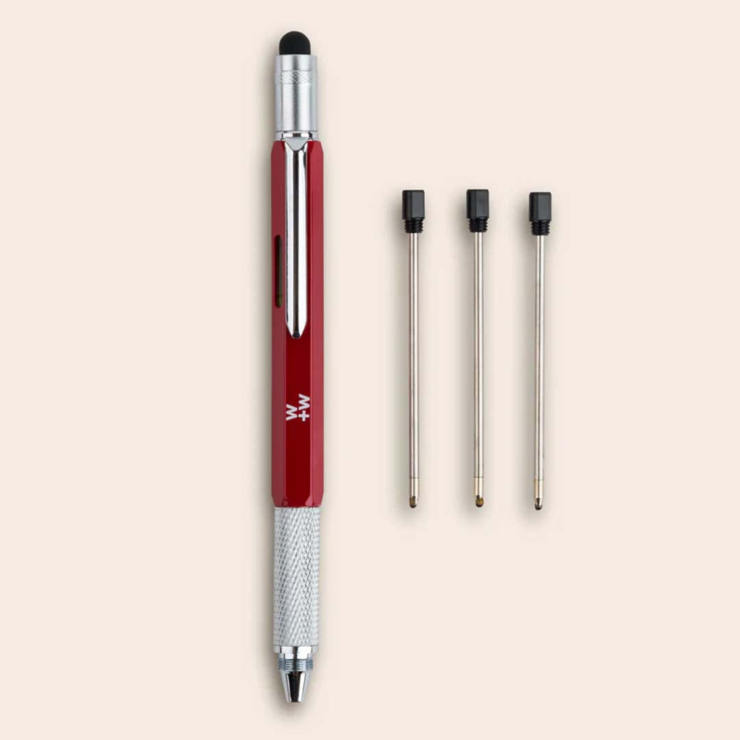 6 IN 1 MULTI-FUNCTION PEN | RED