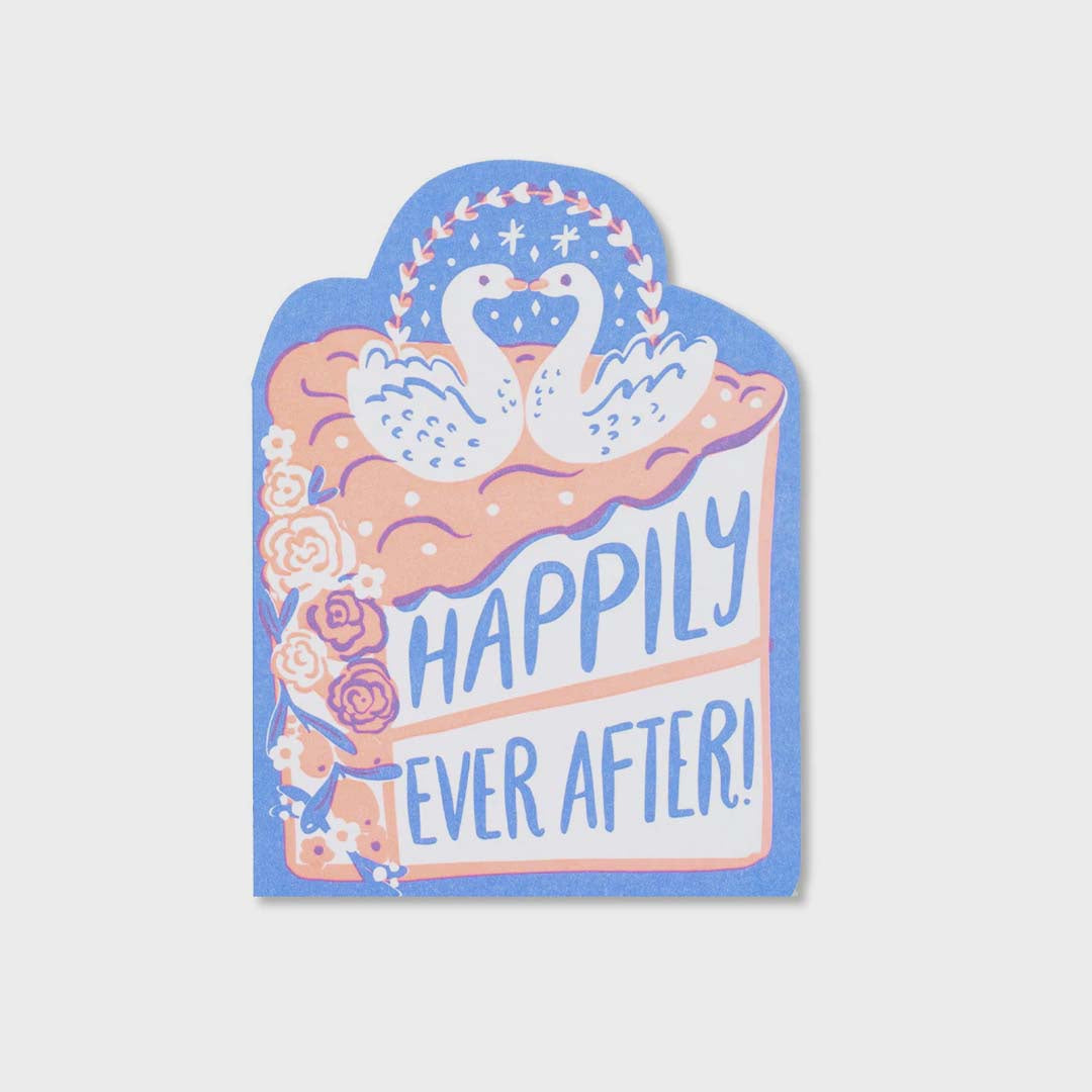 Wedding & Anniversary Card | Swan Wedding Cake