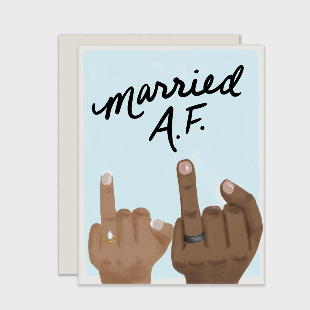 Wedding & Anniversary Card | Married A.F
