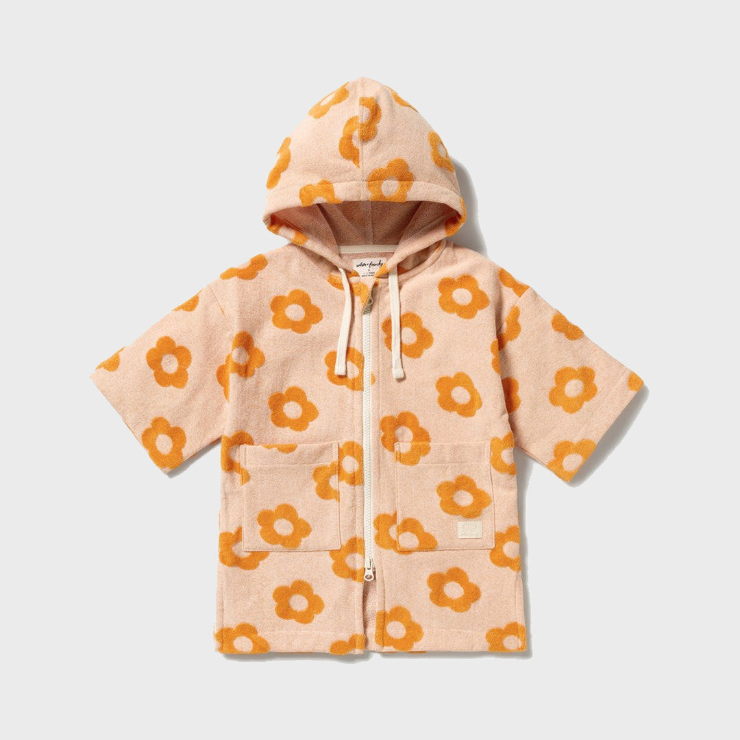 Daisy Glow Organic Terry Hooded Towel product view