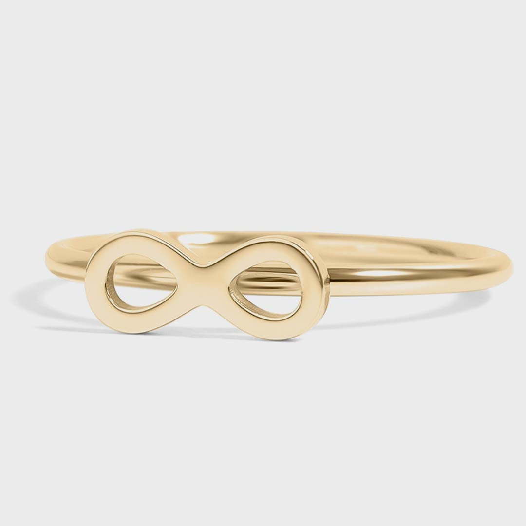 Symbol Stacking Ring | Gold Infinity