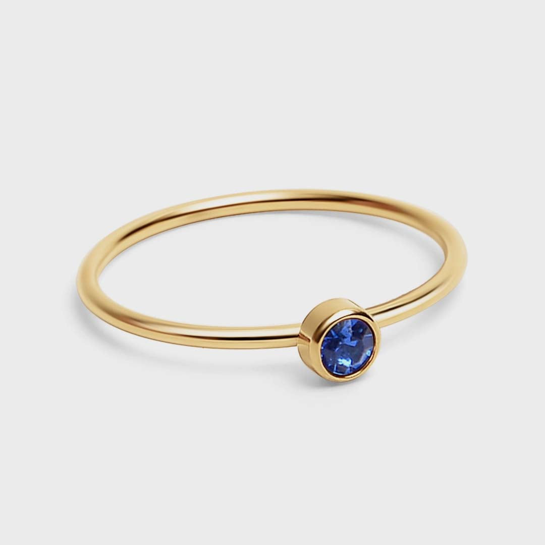 Birthstone Stacking Ring | September