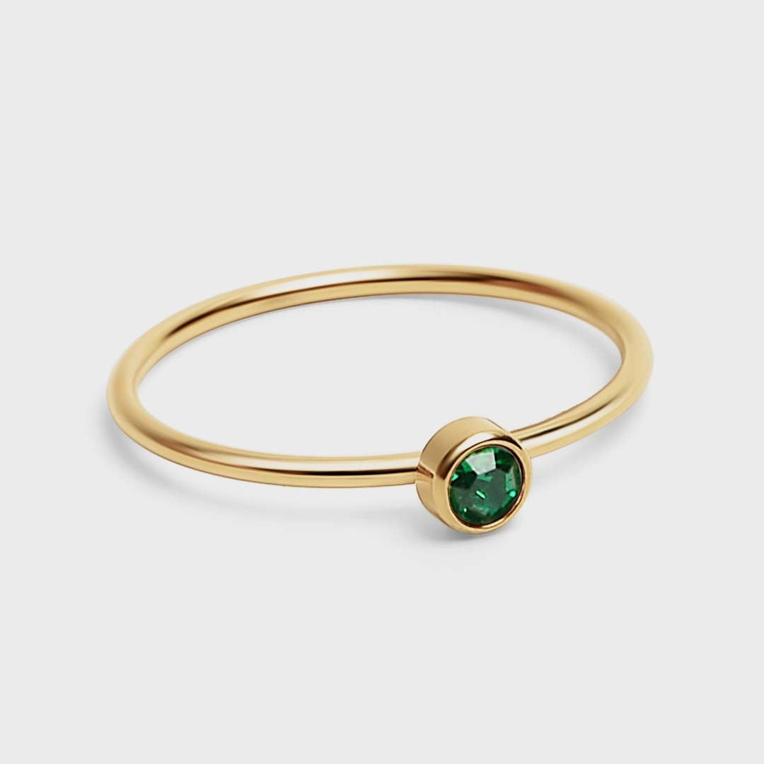 Birthstone Stacking Ring | May