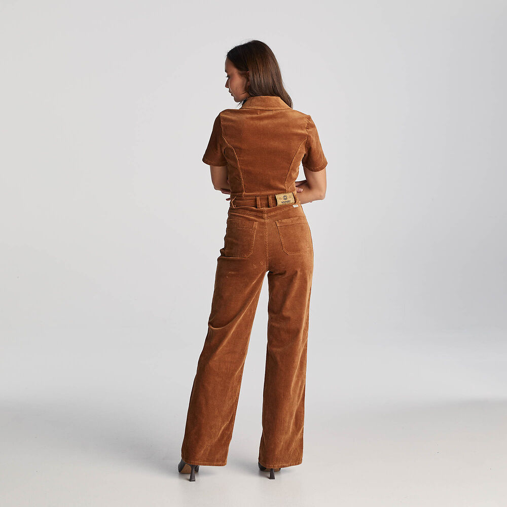 JOSIE CORD ROMPER | TAN CORD