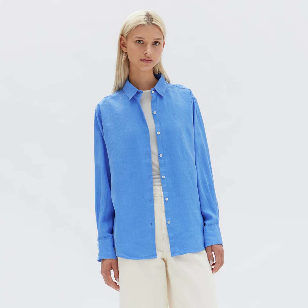 XANDER LONG SLEEVE SHIRT | MARINA