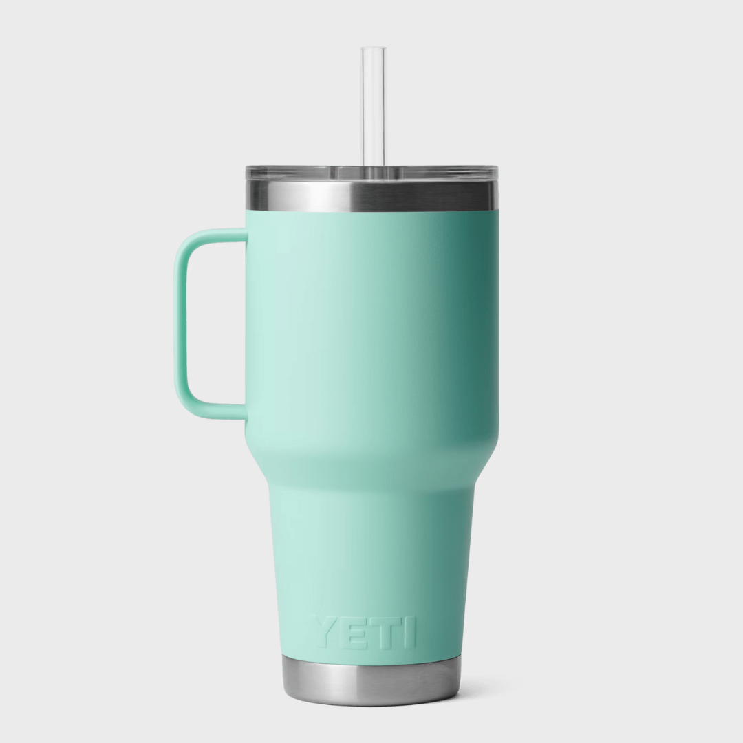 RAMBLER 35oz (1L) STRAW MUG | SEAFOAM