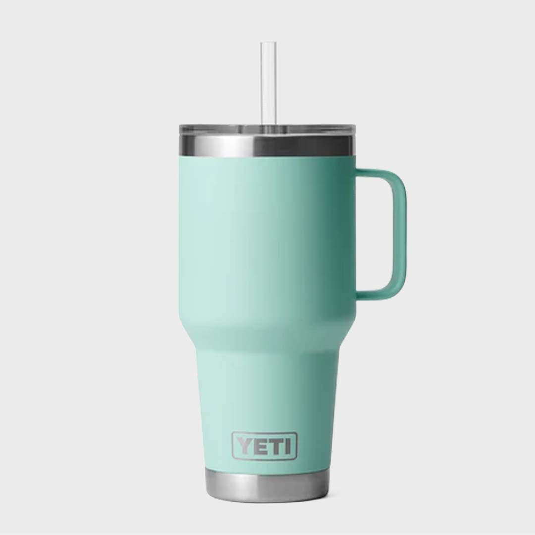 RAMBLER 35oz (1L) STRAW MUG | SEAFOAM
