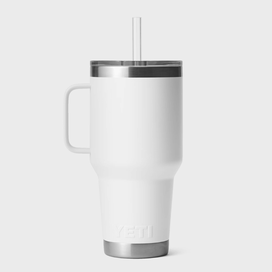 RAMBLER 35oz (1L) STRAW MUG |  WHITE