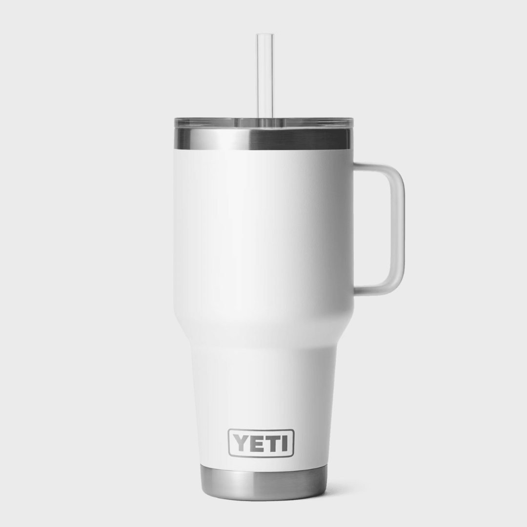 RAMBLER 35oz (1L) STRAW MUG |  WHITE