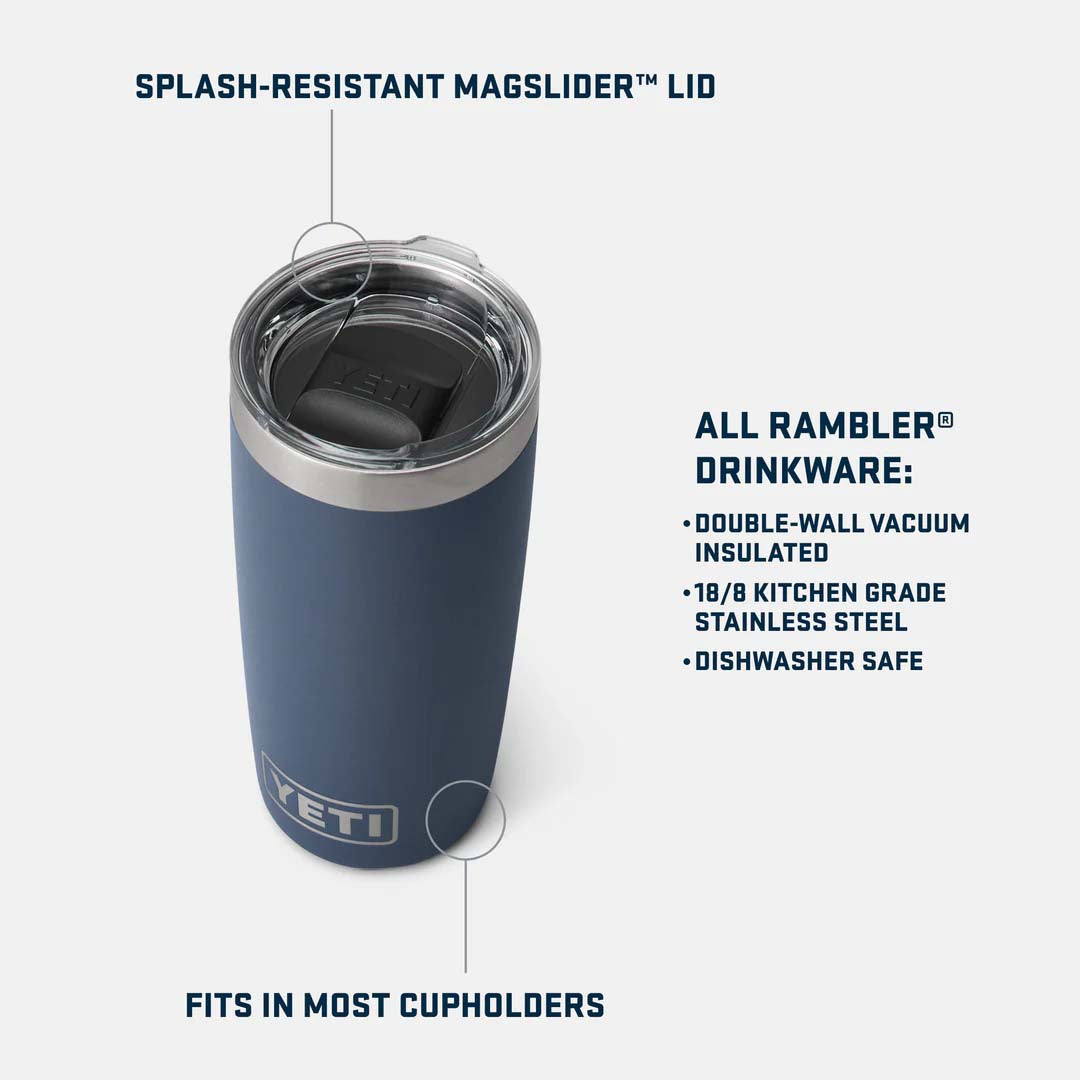 Rambler 20oz (591ml) Tumbler | Black