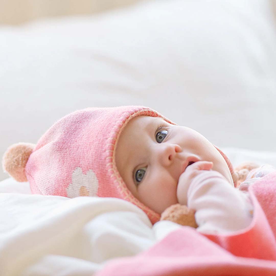 Organic Earmuff Beanie | Mystical Rosie Posie