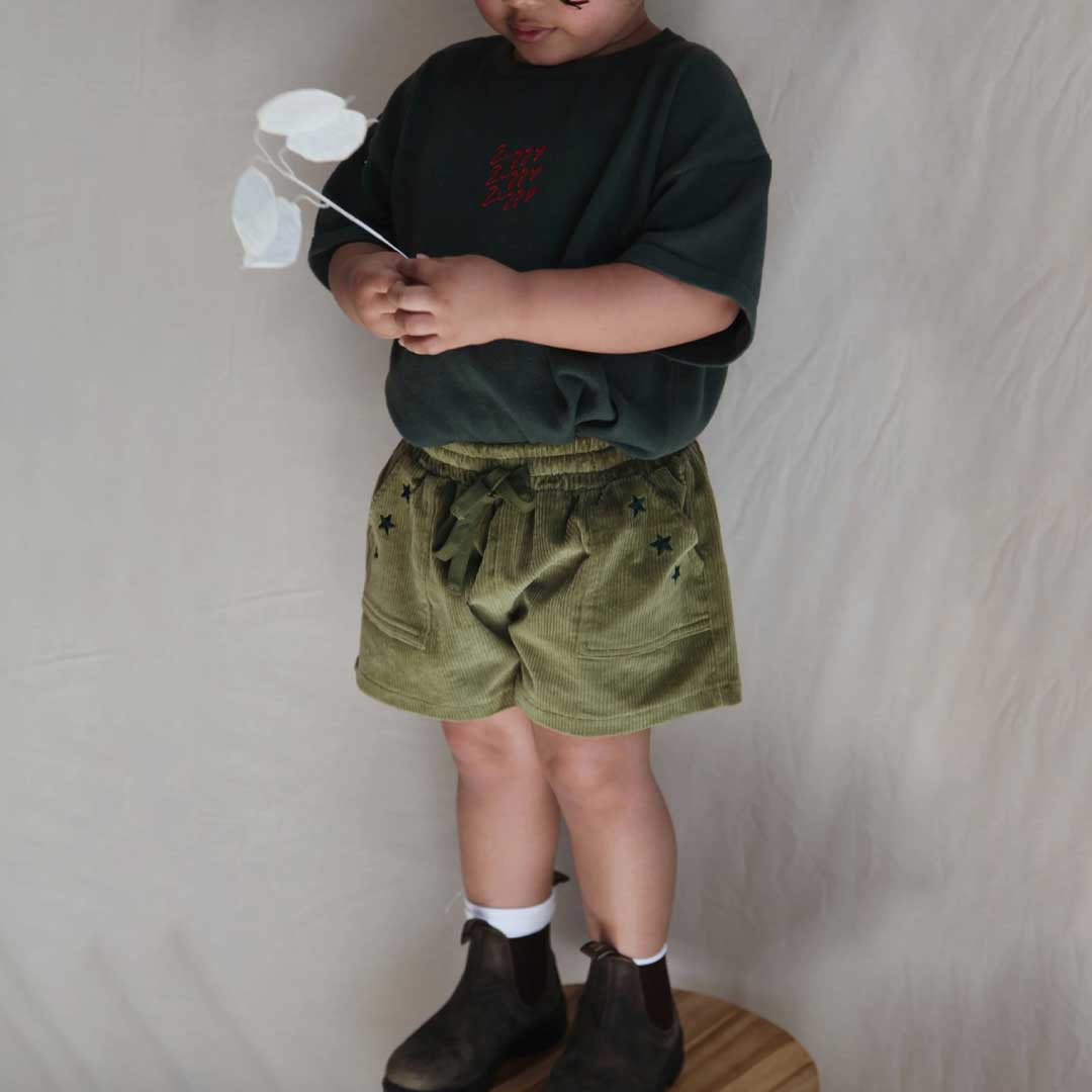 Cord Shorts | Evergreen