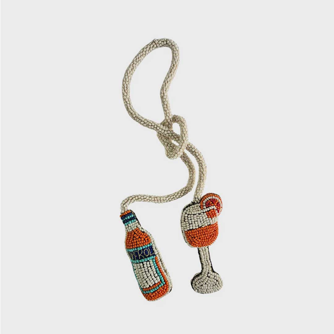 Beaded Bag Charm | Aperol