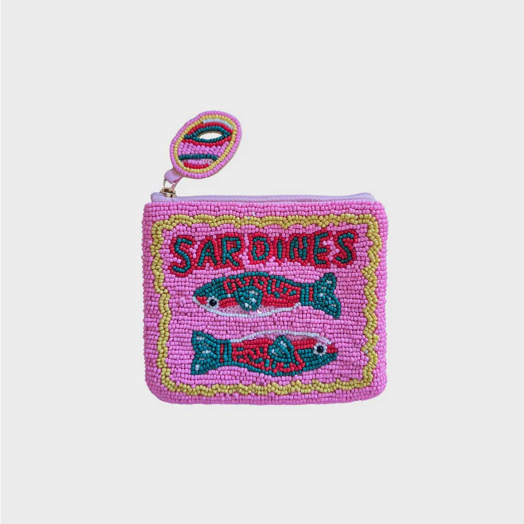 Beaded Coin Purse | Sardines