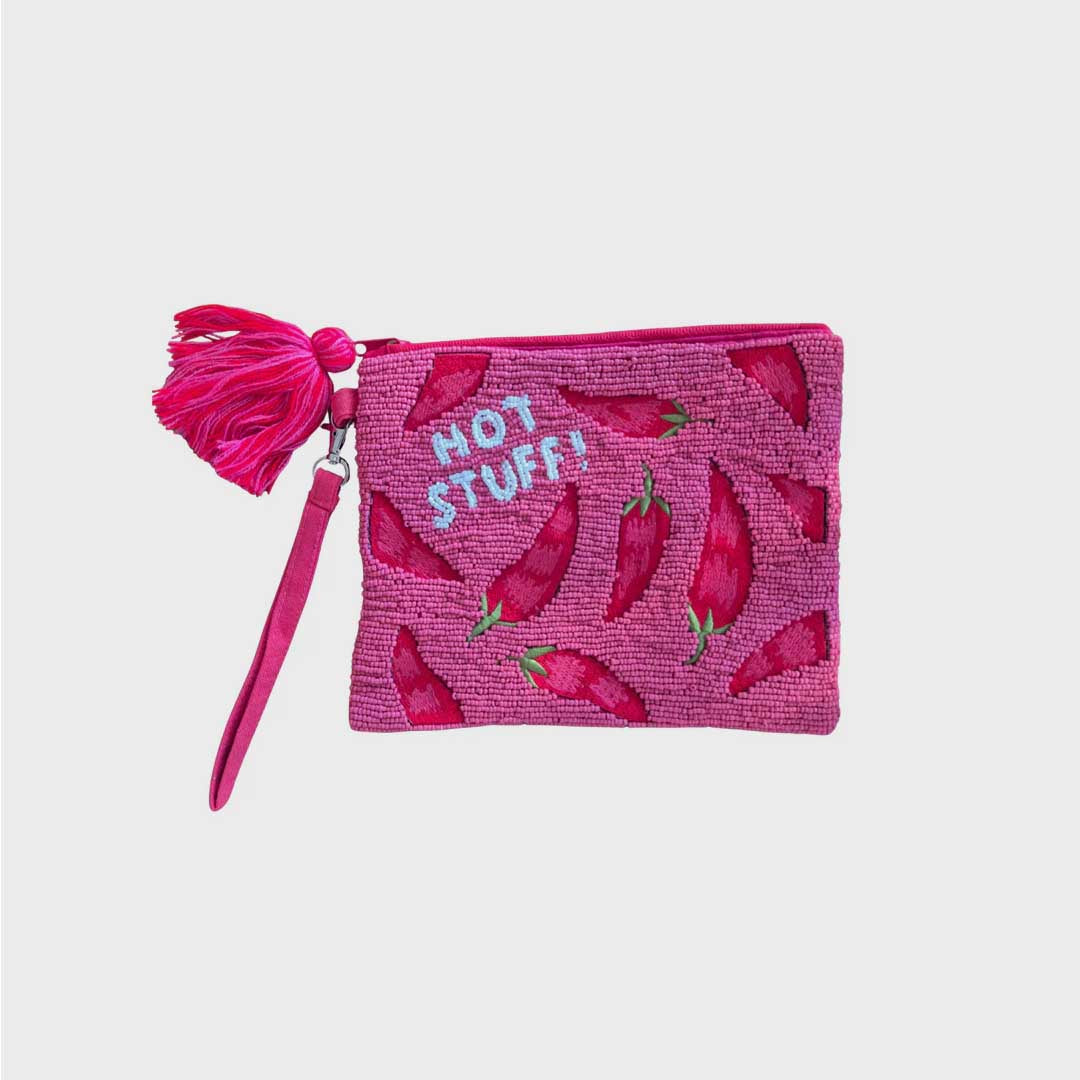 Beaded Wristlet Purse | Hot Stuff