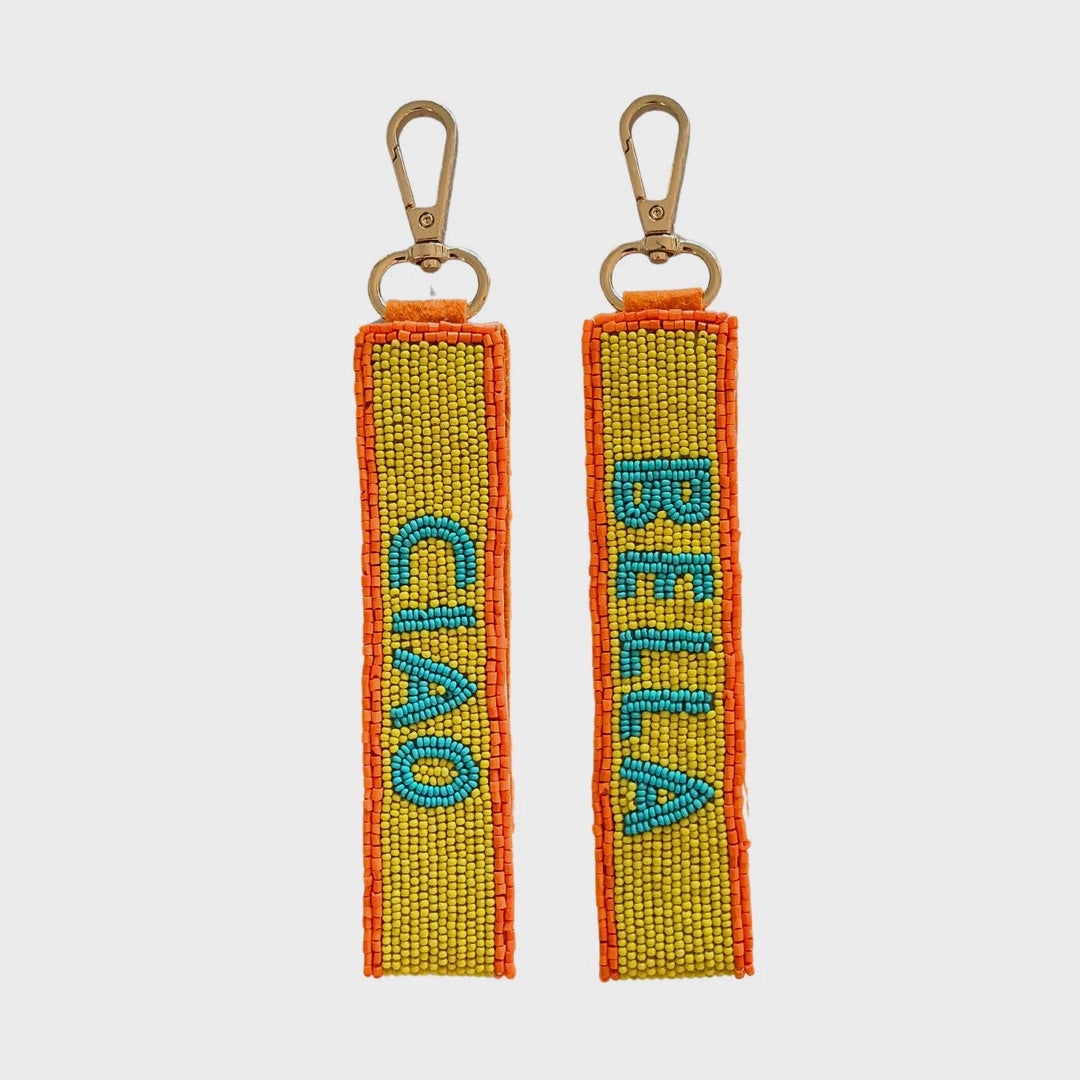 Ciao Bella Beaded Keychain | Yellow