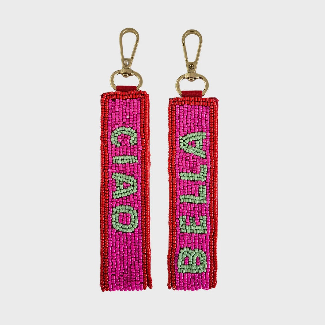 Ciao Bella Beaded Keychain | Pink