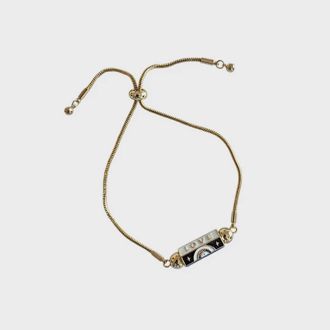 Snake Chain Bracelet | White Love
