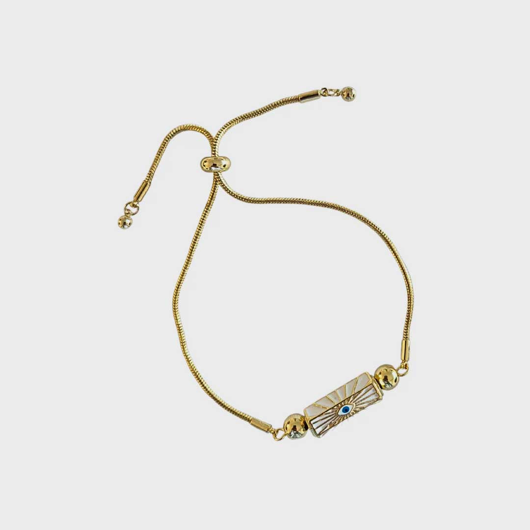 Snake Chain Bracelet | White Eye