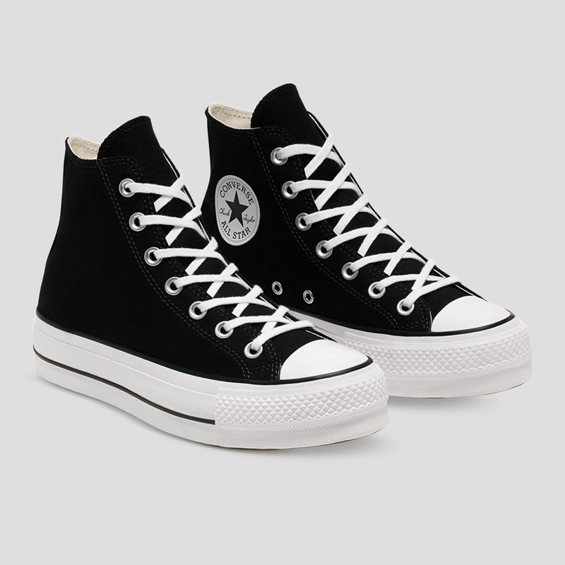 ALL STAR LIFT CANVAS HI TOP - BLACK/WHITE