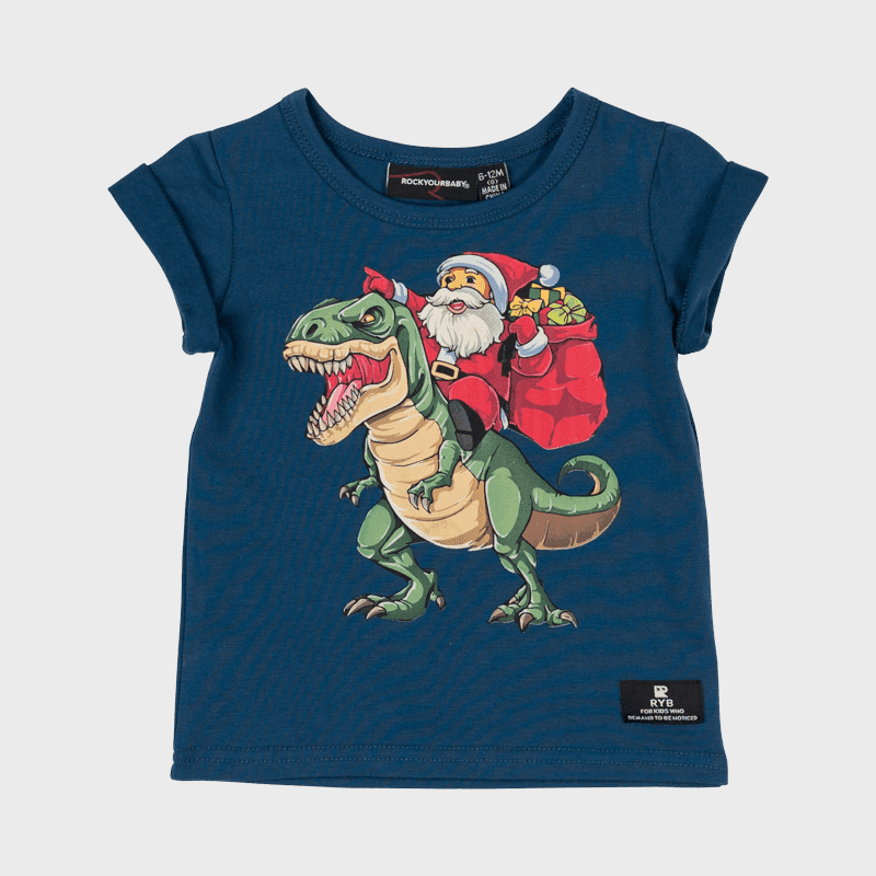 DINO SLEIGH BABY T-SHIRT