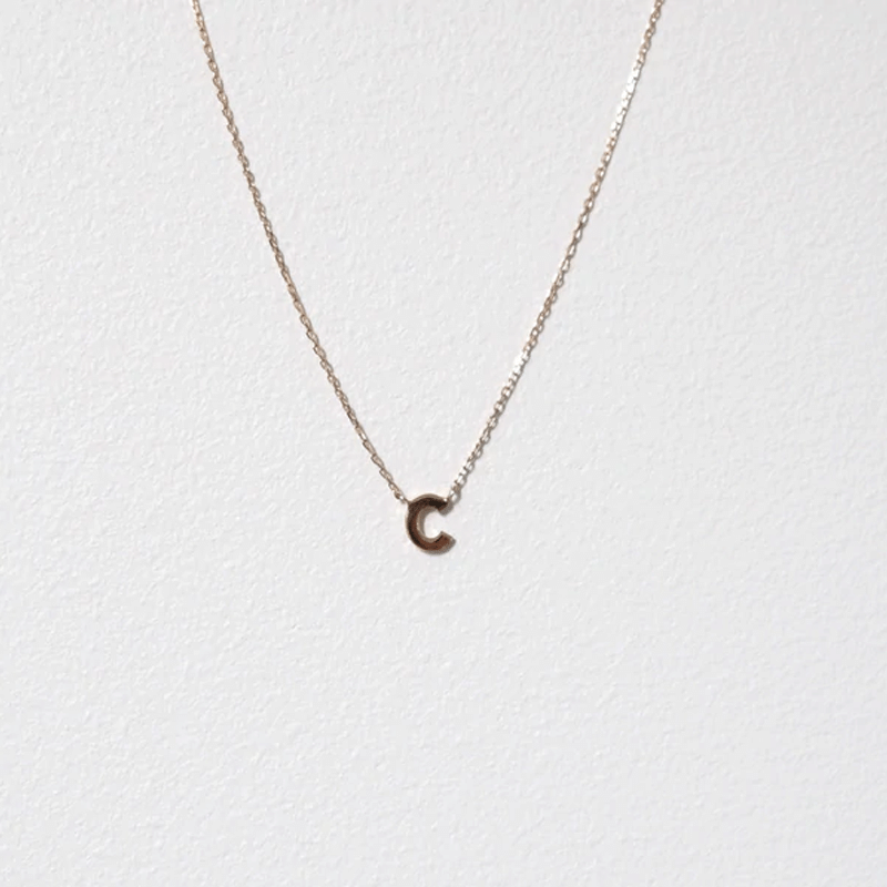 GOLD LETTER NECKLACES