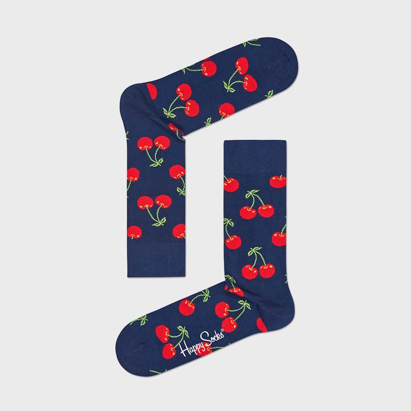Cherry Sock (6000) | Navy / Red