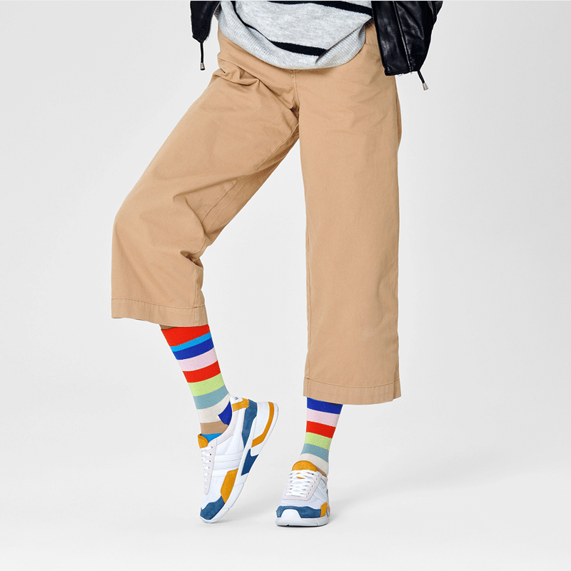 STRIPE SOCK (2900) | RED / BLUE / GREEN