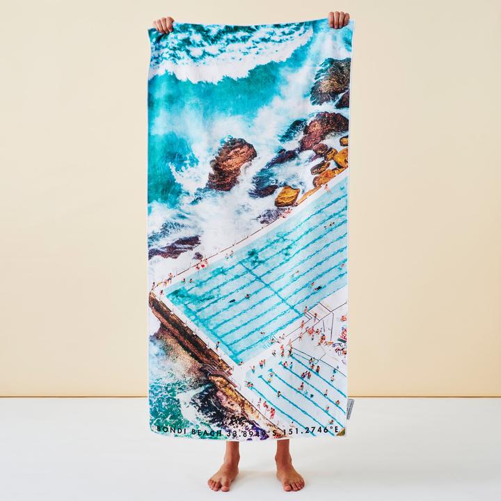 BEACH TOWEL ICEBERGS SUMMER