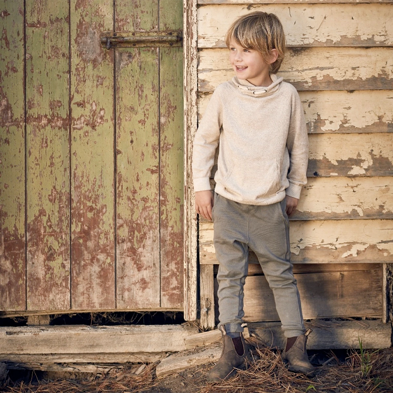565 KIDS ELASTIC SIDED BOOT | RUSTIC BROWN