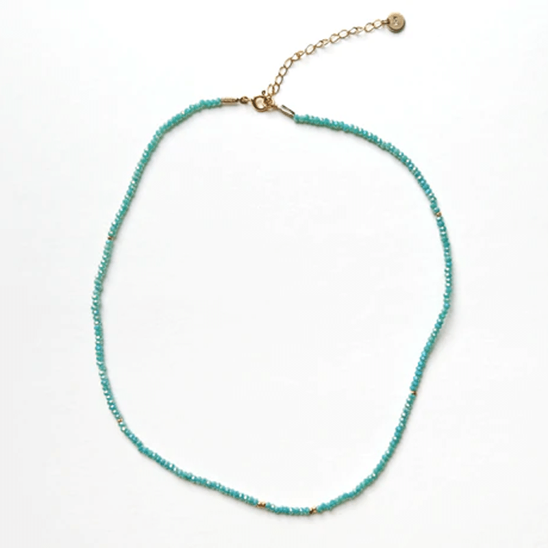 TURQUOISE BEADS NECKLACE (N0517)