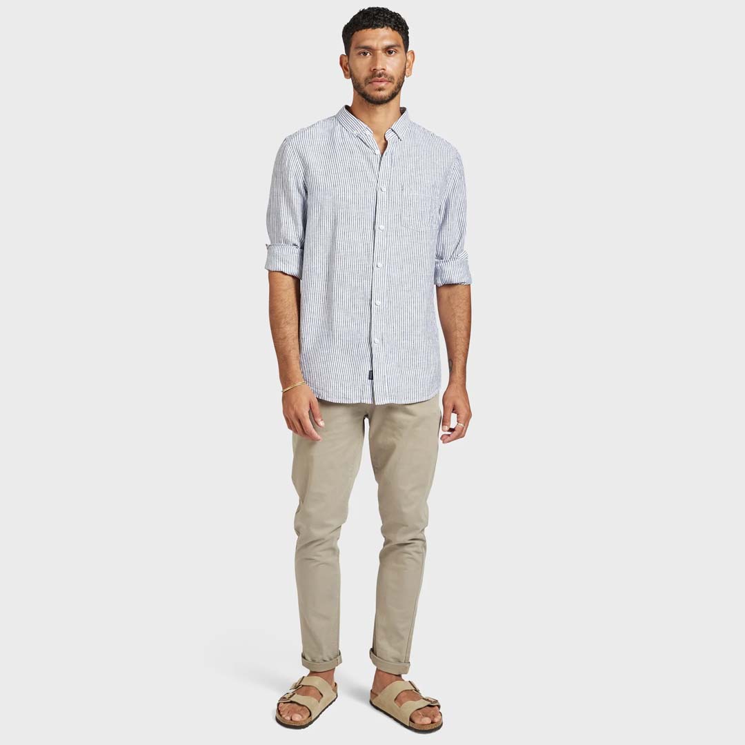 Rory Linen Shirt | Navy